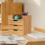 Organização de mesa com 3 gavetas 3