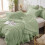 Sage Green Full Size Comforter Set 3-Piece Seersucker 6