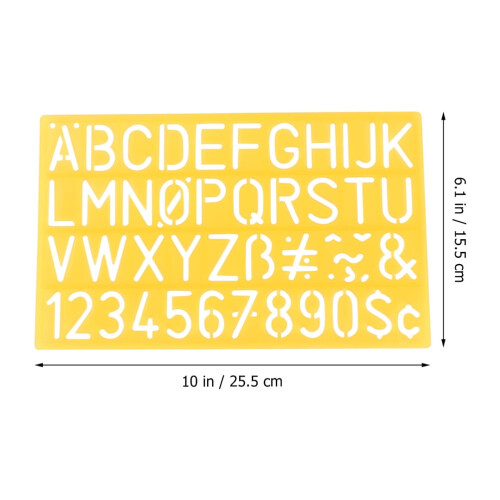 Alphabet and Number Stencils Set for Kids 2 pcs 1