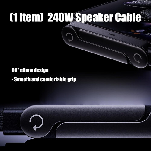 Καλώδιο φόρτισης USB-C με αναδιπλούμενη βάση 240W 2