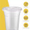 CheAAlet100 pezzi Bicchieri monouso da 360 ml per tè al latte con coperchi e cannucce, bicchieri di plastica a prova di perdite per bevande fredde 6