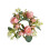 Couronne de bougie ornée de roses pour décoration de table 1