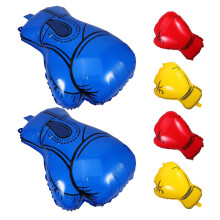 Ballons en aluminium multicolores en forme de gants de boxe (lot de 6)
