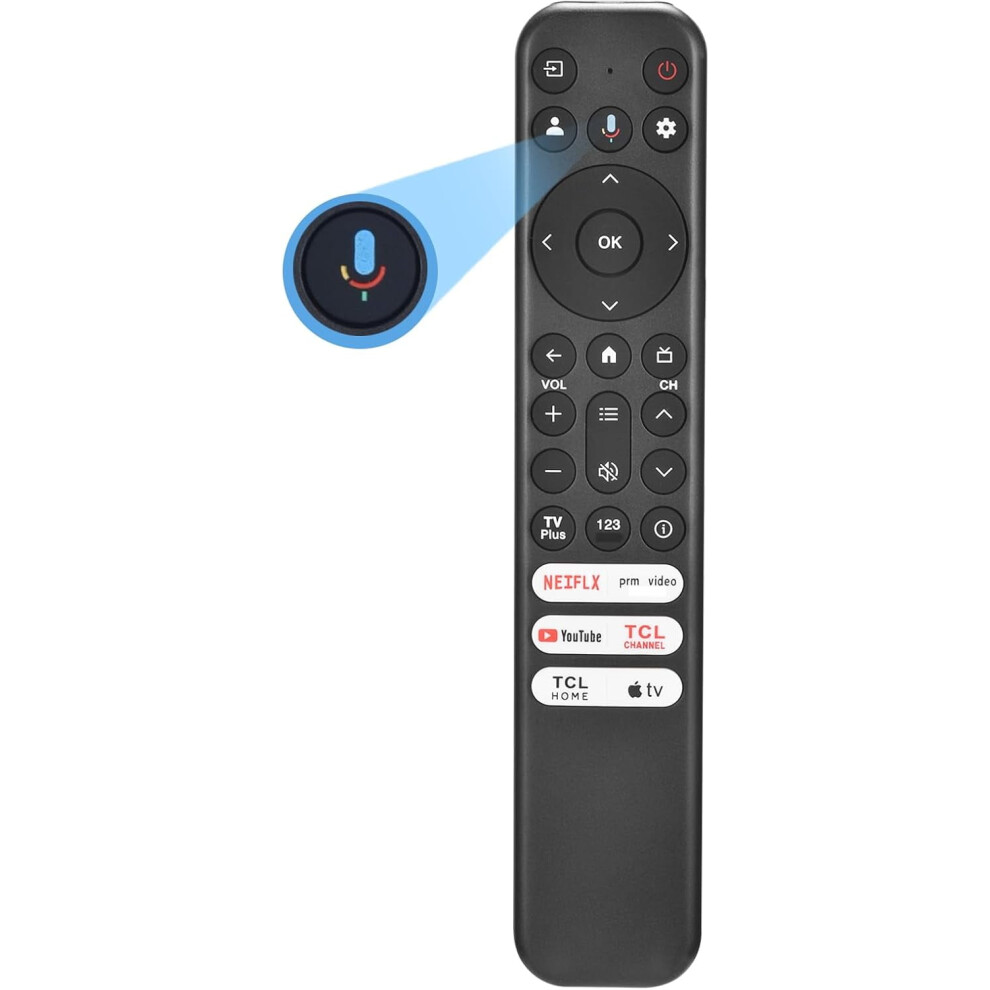 Tcl Google Tv Remote Rc813 For Android Mini-Led/Qled 4K Tvs 9341593776493