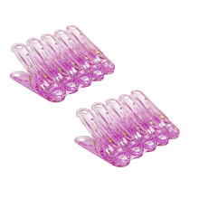Acrylic Quilting Clips Transparent Fixed 12pcs