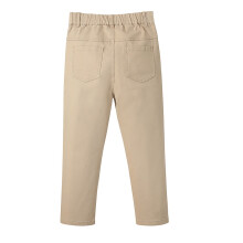 Pantaloni kaki elasticizzati per uniforme scolastica da ragazzo, taglia 11-12 anni.