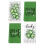 Kleeblatt-Geschirrtücher, Grüner Eukalyptus, St. Patrick's Day 1