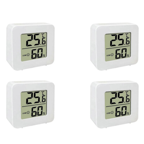 Digitale binnenthermometer met hygrometer (4x)