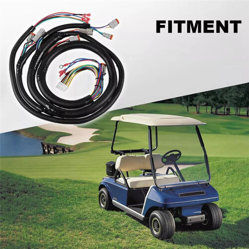 Set Cablaggio Controller per Carrello da  Club Car -Nero 1510A-5251 Controller 102196601