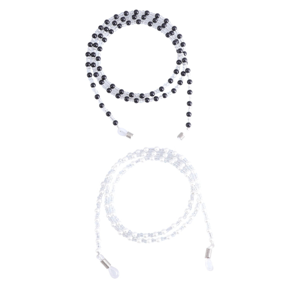 Eyeglass Chains Beaded Colorful 2 pcs