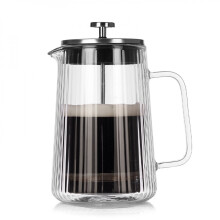 French Press kávová konvice, 34 oz, dvojitá stěna ze skla s