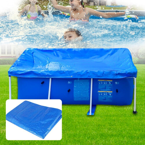 Capa retangular para piscina inflável de 4m x 2m (13,1 pés x 6,9 pés)