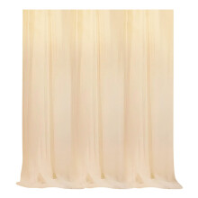 Tulle Backdrop Curtains - Sheer Voile Drapes for Wedding, Baby Shower, Birthday Party, Bridal Ceremony (White, 29.5"x118.1")
