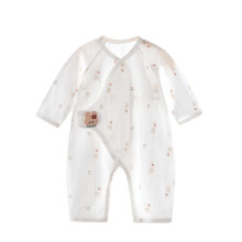 Grenouillères pour nouveau-né fille, adorables tenues climatisées en coton brodé à manches longues, blanches, 3-6 mois, compatibles avec les