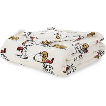 Peanuts Snoopy plyschfilt Flying Ace Full/Queen 23x23 cm