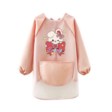 Kids' Art Smock Light Pink 5-8 Years Long Sleeve
