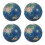 4Stk Mini Spielzeug Earth Pattern Lehrmittel Mehrfarbig 5
