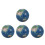 4Stk Mini Spielzeug Earth Pattern Lehrmittel Mehrfarbig 10