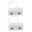 2 stk. telefonlinjeadapter fastnetadaptere rejse hvid 5