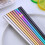 Σετ 6 ζευγαριών chopsticks, αντιολισθητικά πολύχρωμα τετράγωνα chopsticks, 4