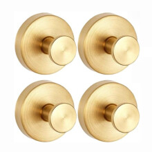 4 Ganchos Con Ventosa Para Pared De Ducha, Sin Taladro, ExtraíBles, Reutilizables, Para Cocina, Puerta De Vidrio, Ventana, Color Dorado