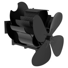Wood Stove Fan Heat Powered Fireplace Fan 4 Blades Stove Fan Wood Stove Accessories Silent Operation Log Burner Stove
