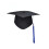Adjustable Blue Graduation Cap for College with Tassel Academic 2