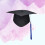 Adjustable Blue Graduation Cap for College with Tassel Academic 8