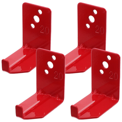 4Sets Rote Metall Wandaufhängung Platzsparend 2