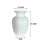 White Wheat Ear Ceramic Vase 10" H Handmade 3