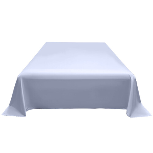 Queen Size Silk-Like Flat Sheet - Soft, Cooling & 1