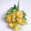 Bouquet di rose artificiali Austin in seta, 7 pezzi 5