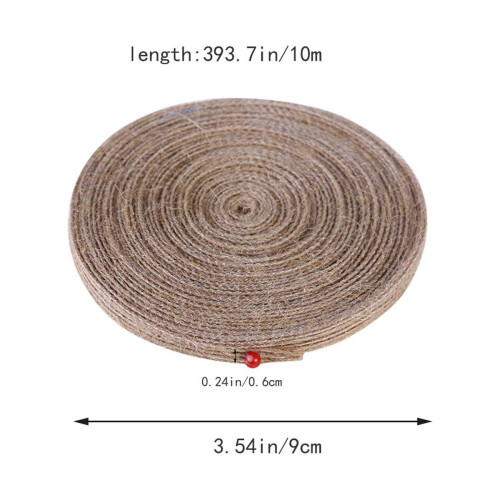 Jute Burlap Ribbon Webbing Vintage Gift Decor 2 Pack 2