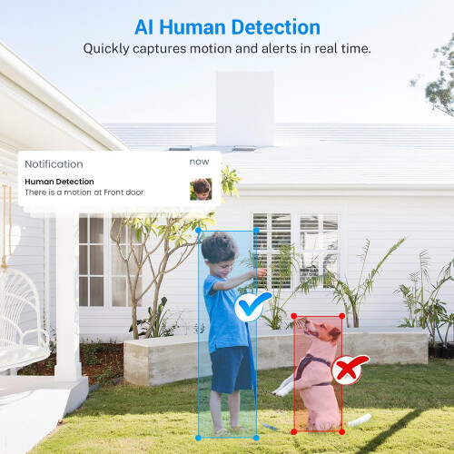 Wireless Video Doorbell 1080p with AI Human Detection 2