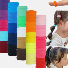 Élastiques à cheveux sans abîmer les cheveux, 100 pièces, 25 couleurs, diamètre 3 cm