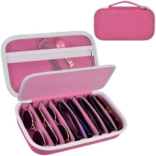 Travel Sunglass Organizer Case for 8 Pairs Polarized Sunglasses, Storage Box for Multi-style Dressers (Bag Only)