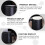 1Set Ceramic Filter Mug Unique Shape Black Office Tea Cup With Lid 400ML 2