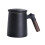 1Set Ceramic Filter Mug Unique Shape Black Office Tea Cup With Lid 400ML 4