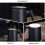 1Set Ceramic Filter Mug Unique Shape Black Office Tea Cup With Lid 400ML 5