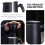 1Set Ceramic Filter Mug Unique Shape Black Office Tea Cup With Lid 400ML 7