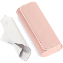 Glasses Case Hard Shell, Travel Sunglasses Case, Leather Hard Eyeglass Case for Women, Reading Glasses Case for Men
