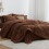 Brown Twin Comforter Set with Sheets and Pillowcase 1
