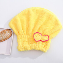 Microfiber Hair Drying Towel & Head Wrap with Bow Knot – Soft, Absorbent, Quick-Dry for Curly/Thick/Wet Hair