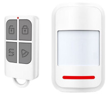 Infrared Detector Motion Sensor PIR Human Body Movement Alarm Welcome Security 2 Modes 120dB 433MHz Remote Control