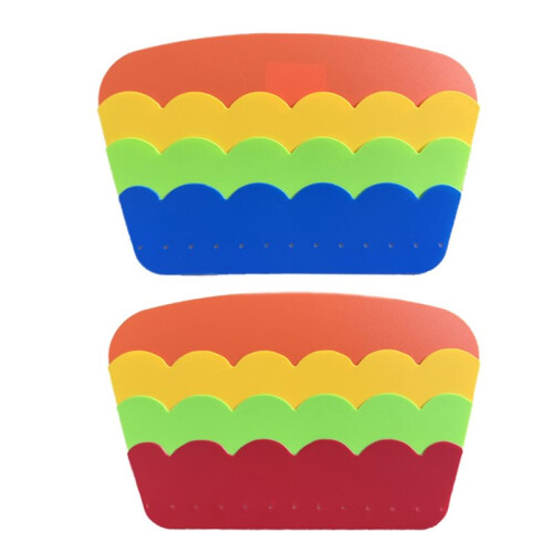 2pcs Card Holders for Playing Cards Hands-Free Playing Cards Holder with Snap Button Stand 3 Layers Stackable Storage