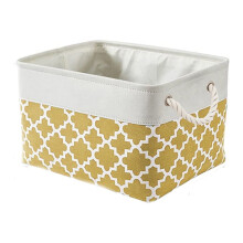 MesaSe Small Playfully Printed Fabric Foldable Storage Box: The Ultimate Organizer for Toy Clothes and books