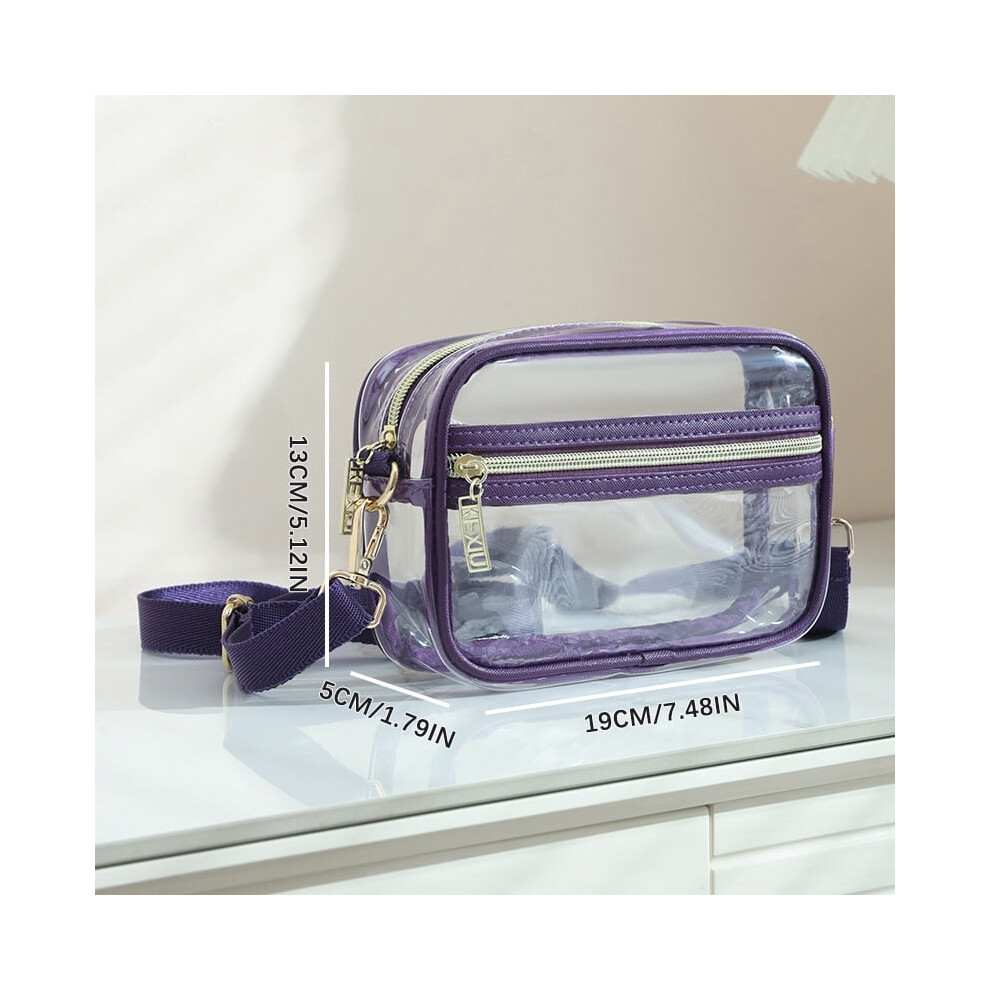 PVC transparent makeup bag for women, large capacity,