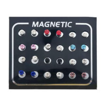Magnetische oorknopjes voor dames, set van 12 paar