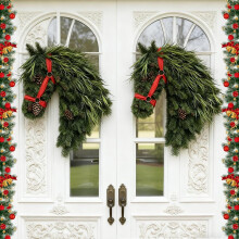 Horse Head Wreath Rustic Farmhouse Door Decor 2 pcs