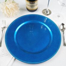 Assiette de présentation BalsaCircle bleu royal en acrylique, 33 cm (13 pouces)